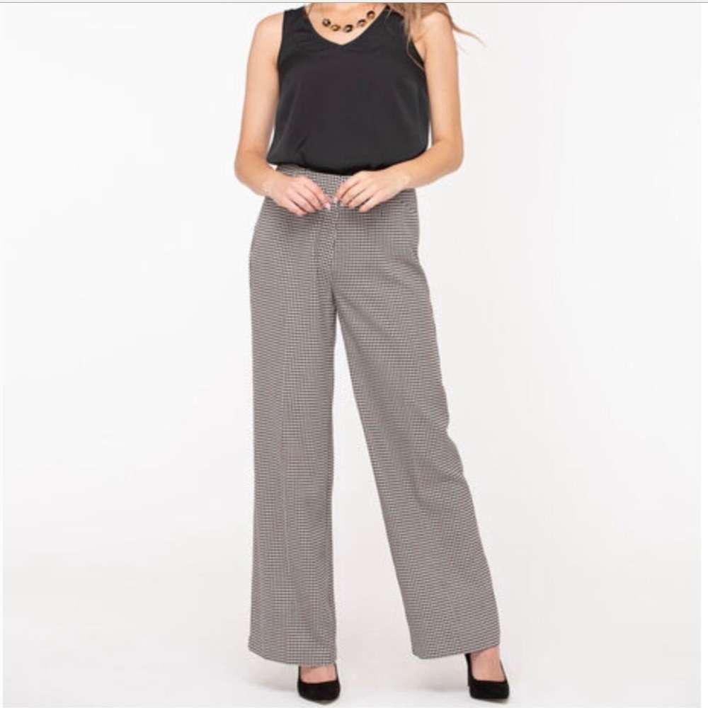 2/$15 Ricki’s Wide Leg Pants Houndstooth Size 6 NWT